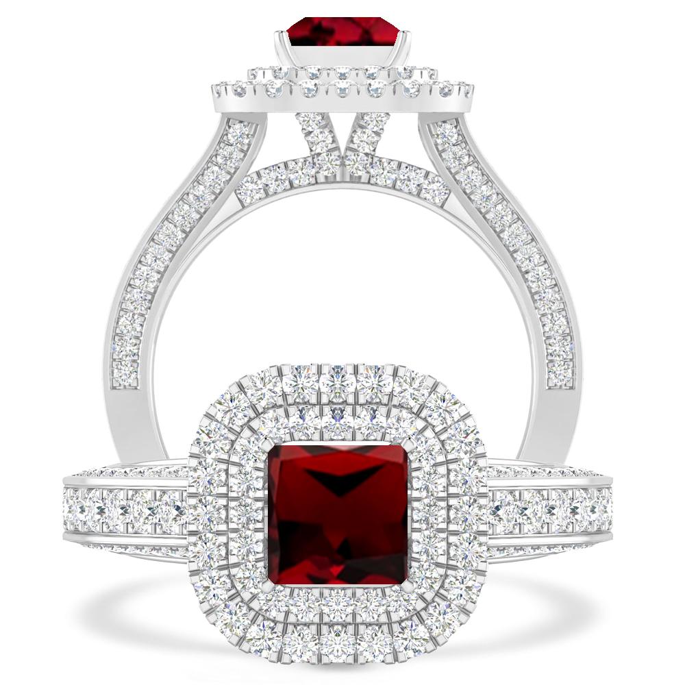 White Gold - Garnet