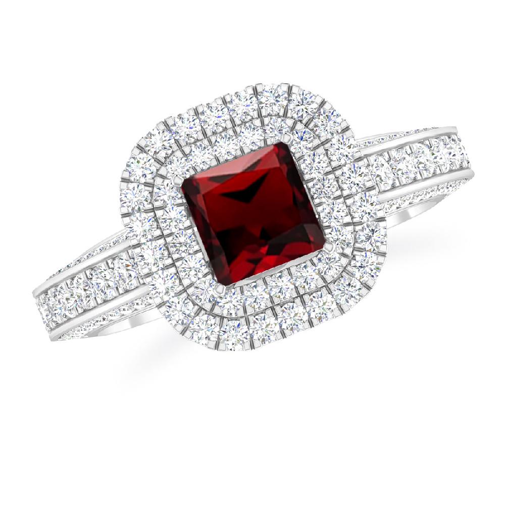 White Gold - Garnet