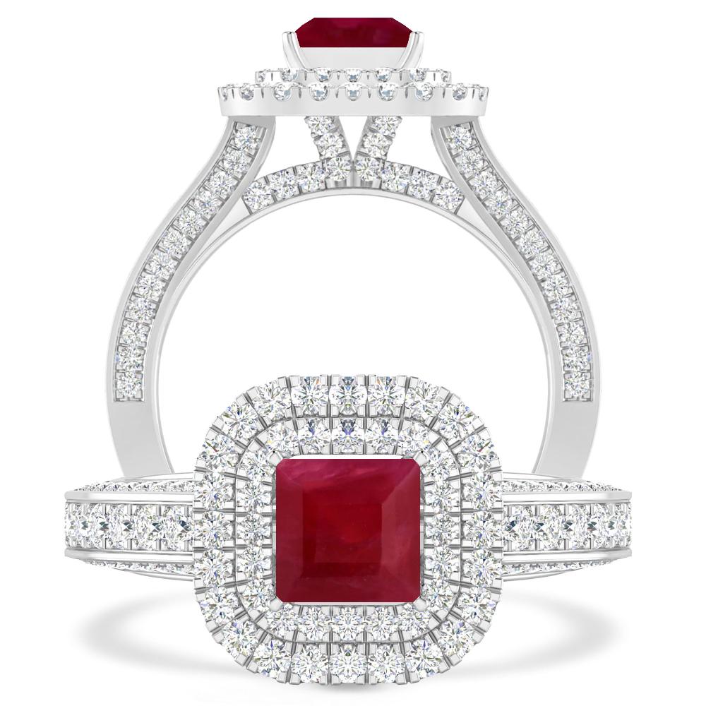 White Gold - Ruby