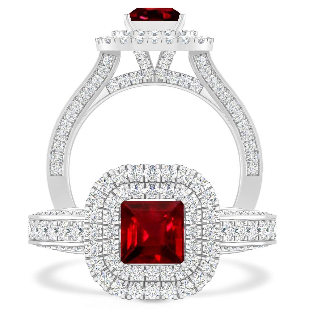 White Gold - Ruby