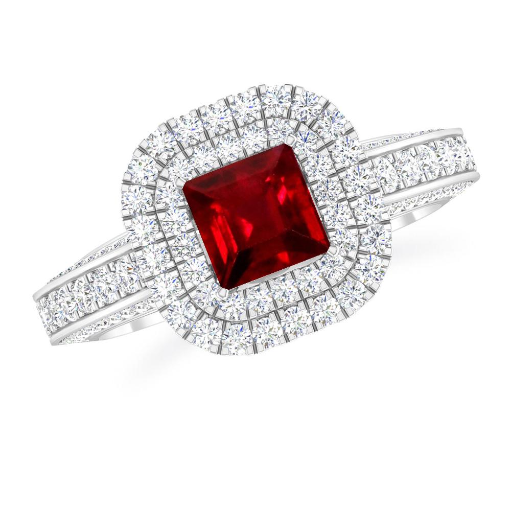 White Gold - Ruby