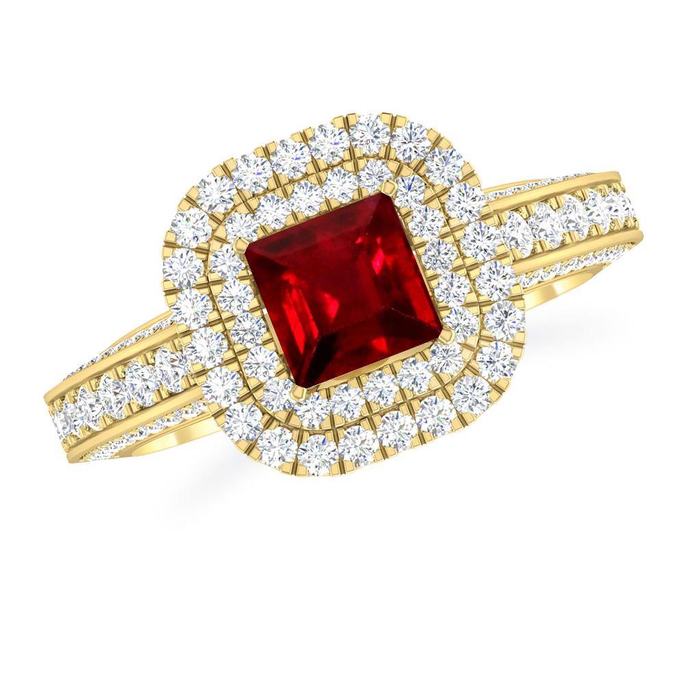 Yellow Gold - Ruby