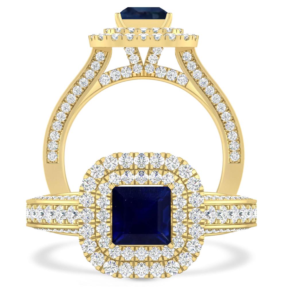 Yellow Gold - Sapphire