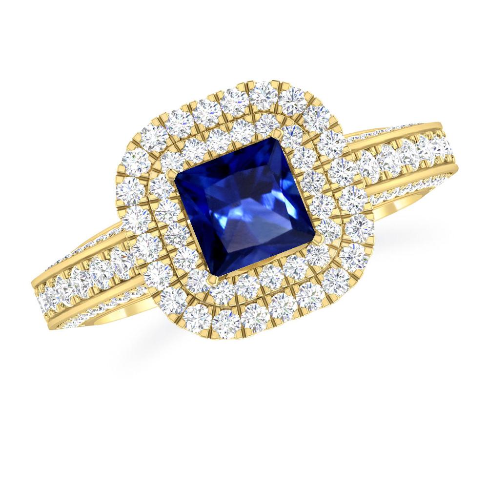 Yellow Gold - Sapphire