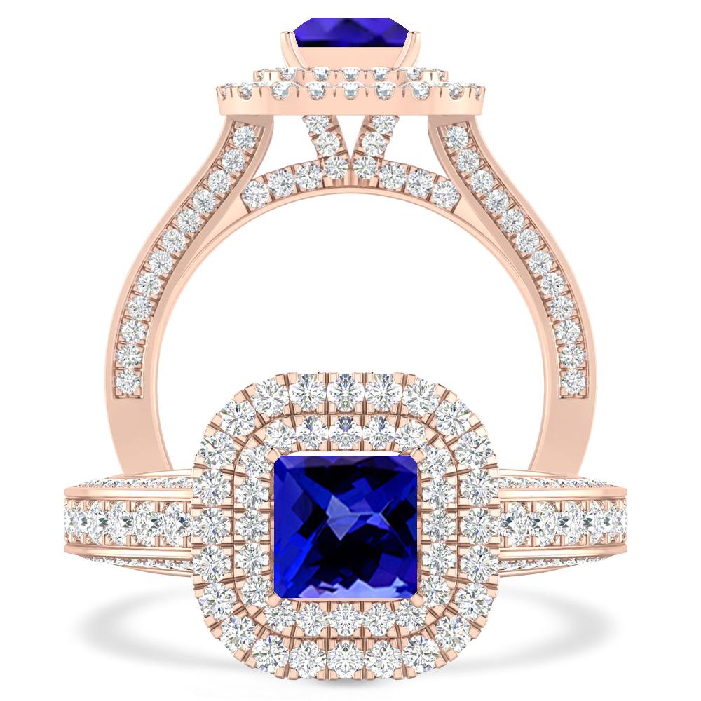 Rose Gold - Tanzanite