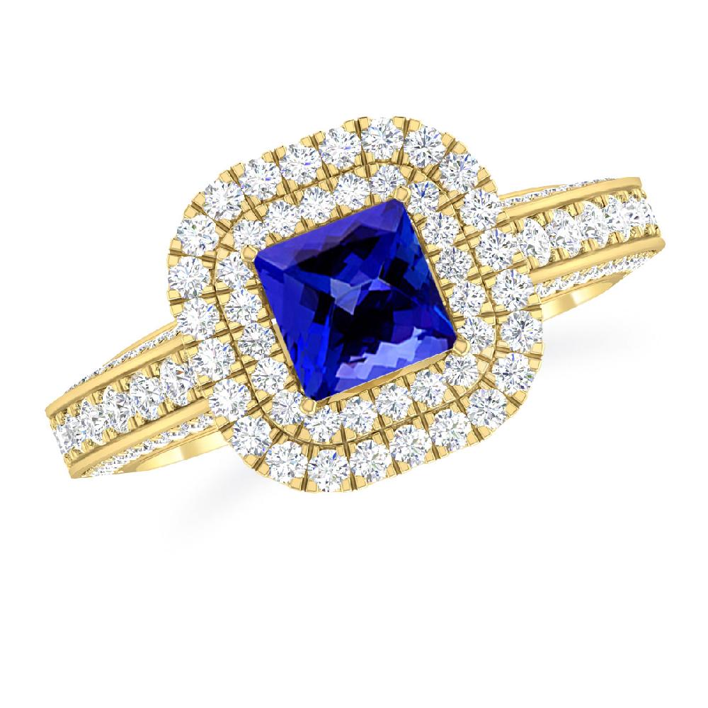 Yellow Gold - Tanzanite