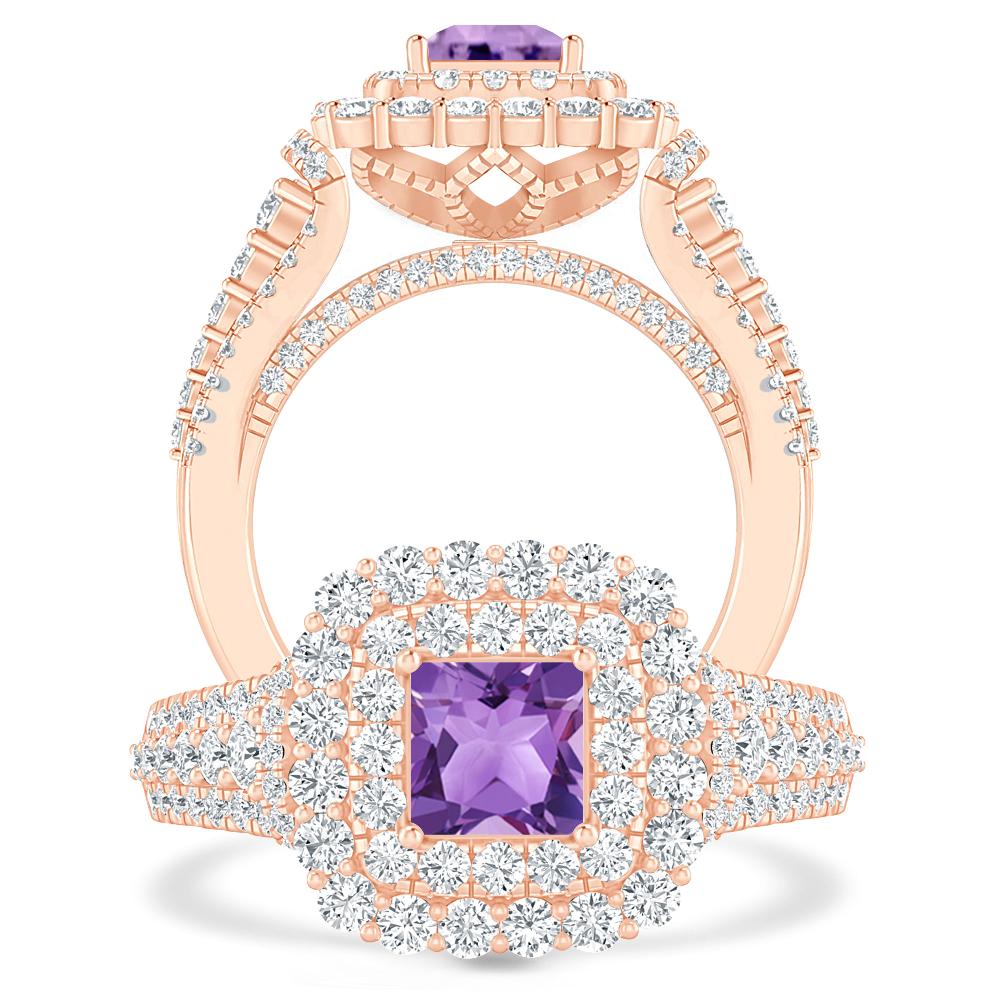 Rose Gold - Amethyst