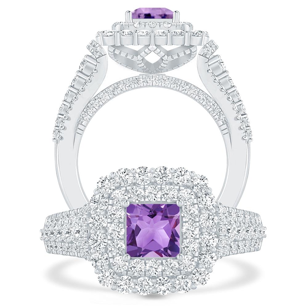 White Gold - Amethyst