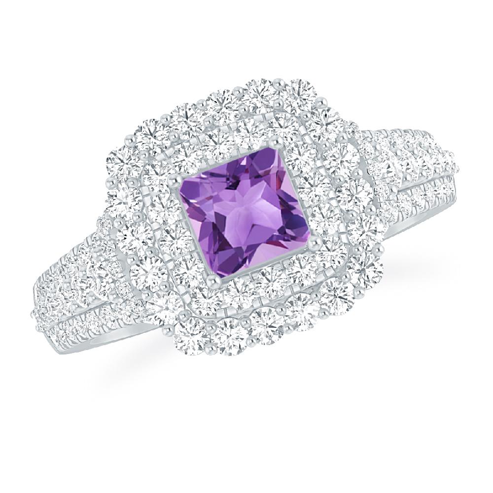 White Gold - Amethyst