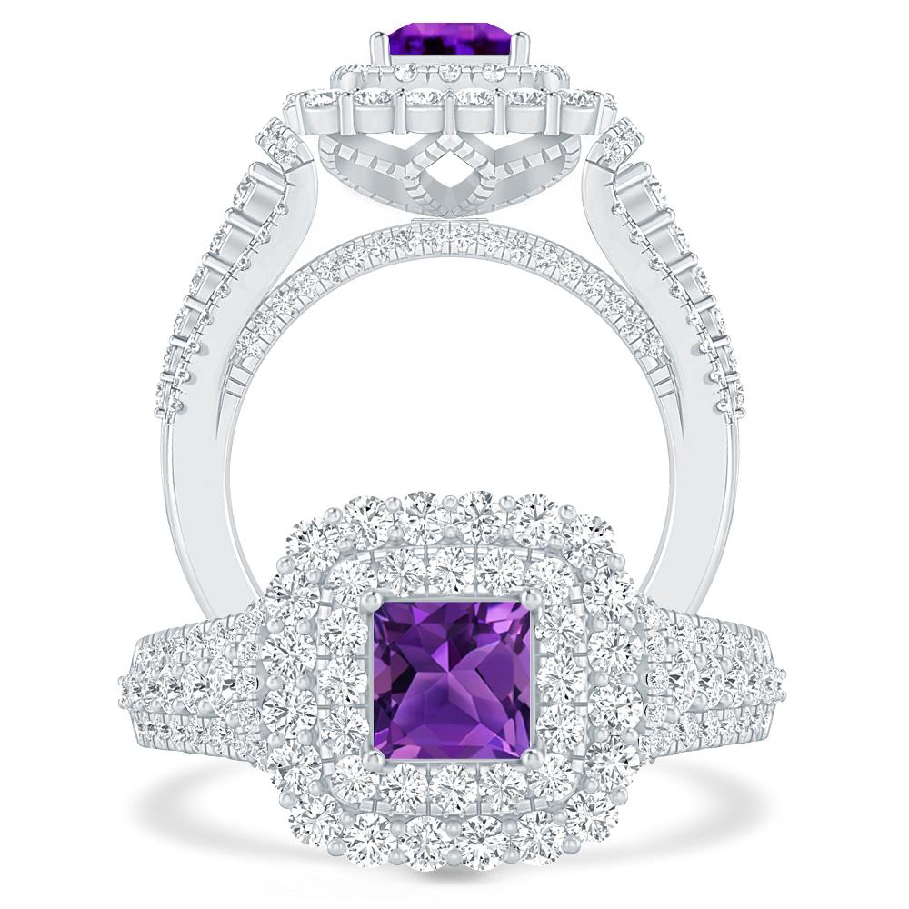 White Gold - Amethyst