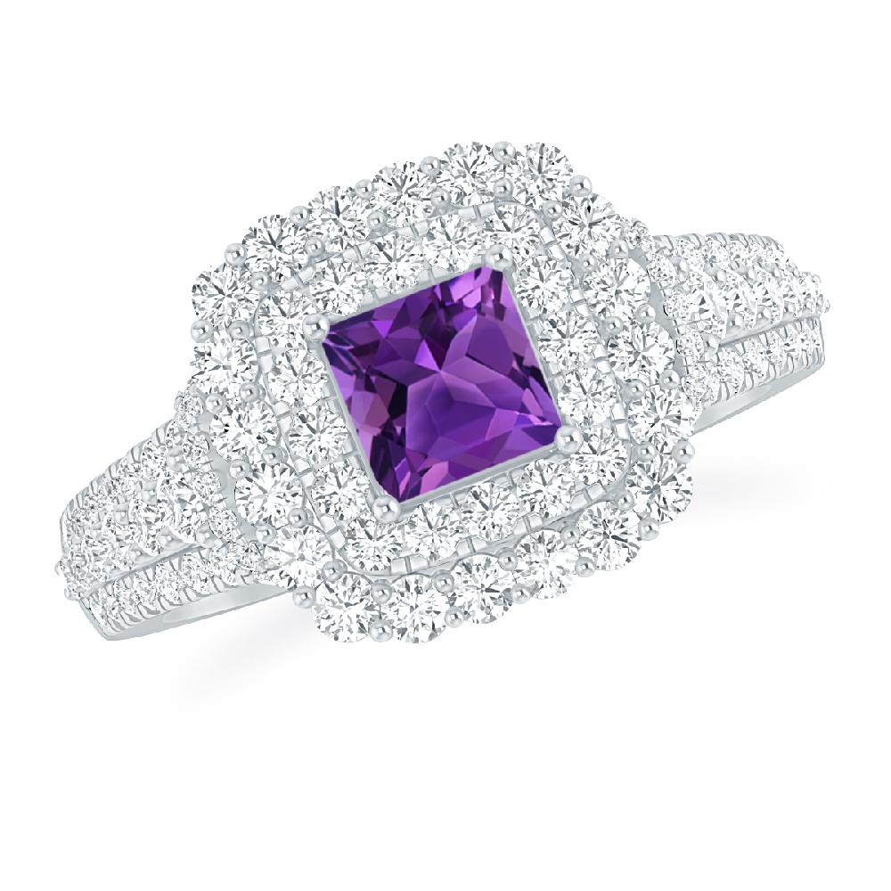 White Gold - Amethyst