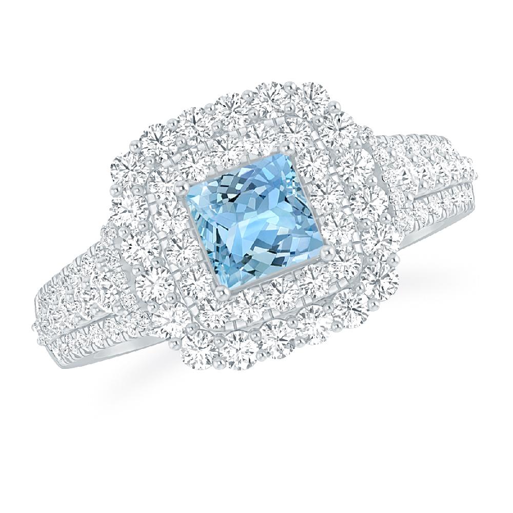 White Gold - Aquamarine