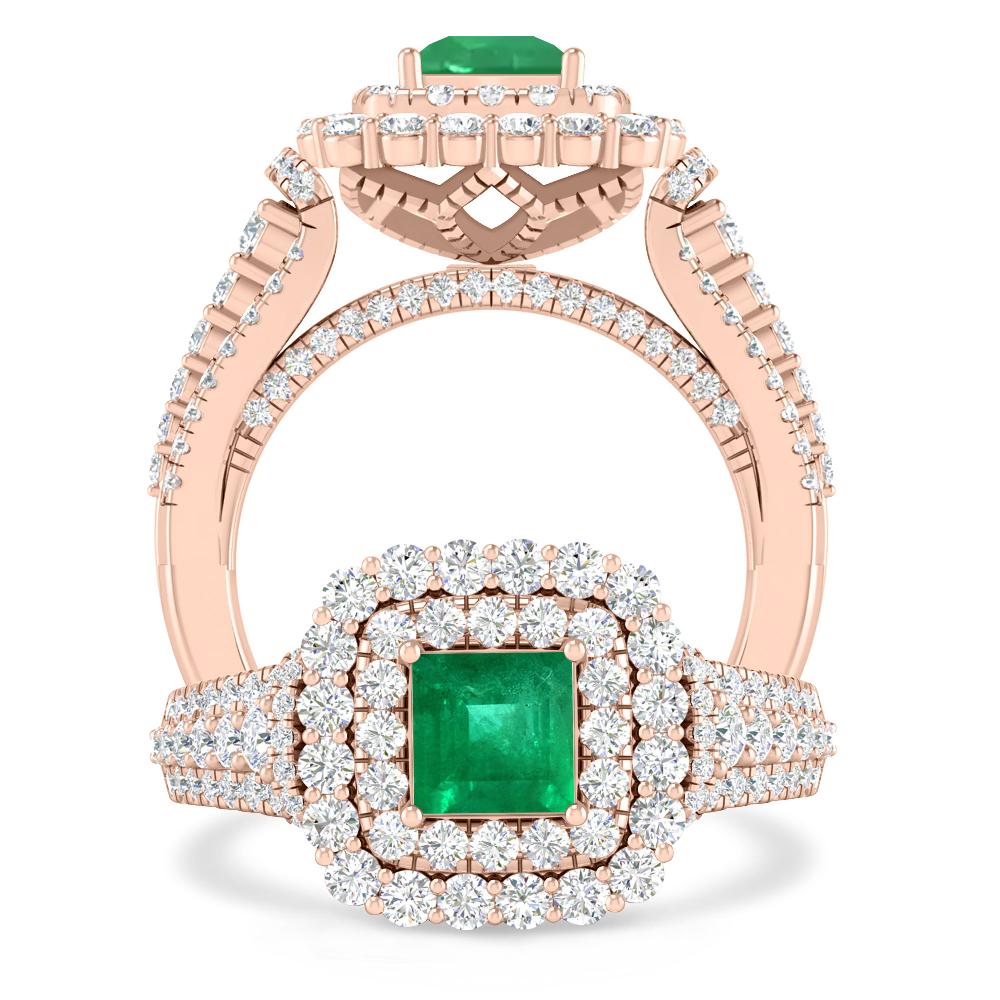 Rose Gold - Emerald