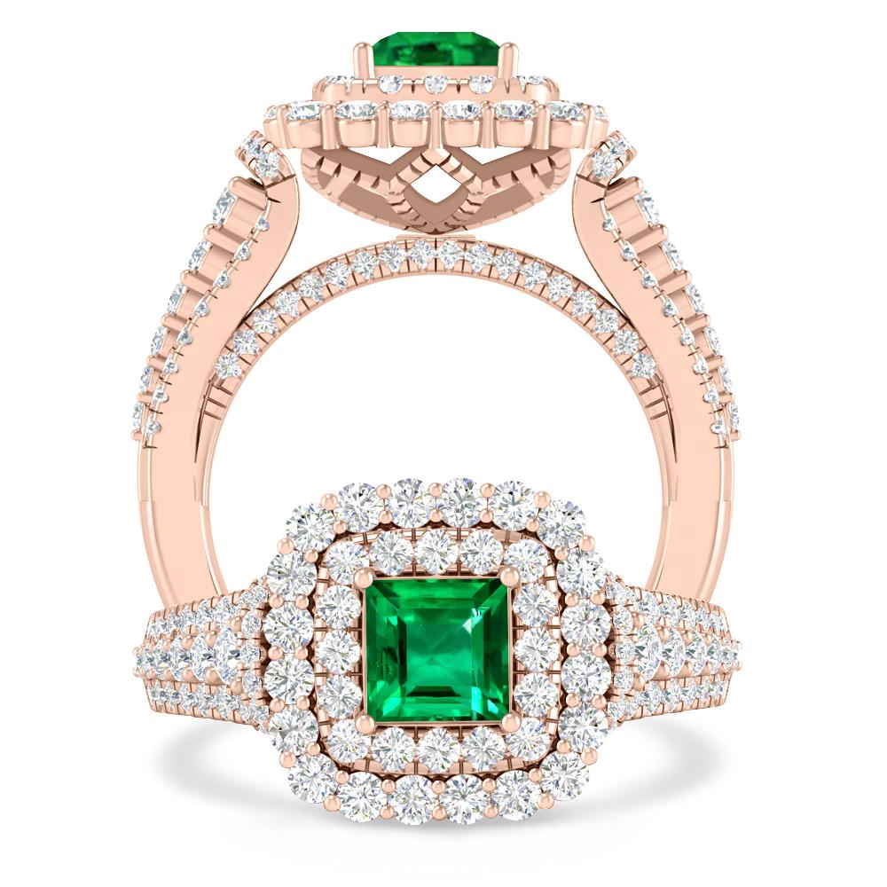 Rose Gold - Emerald