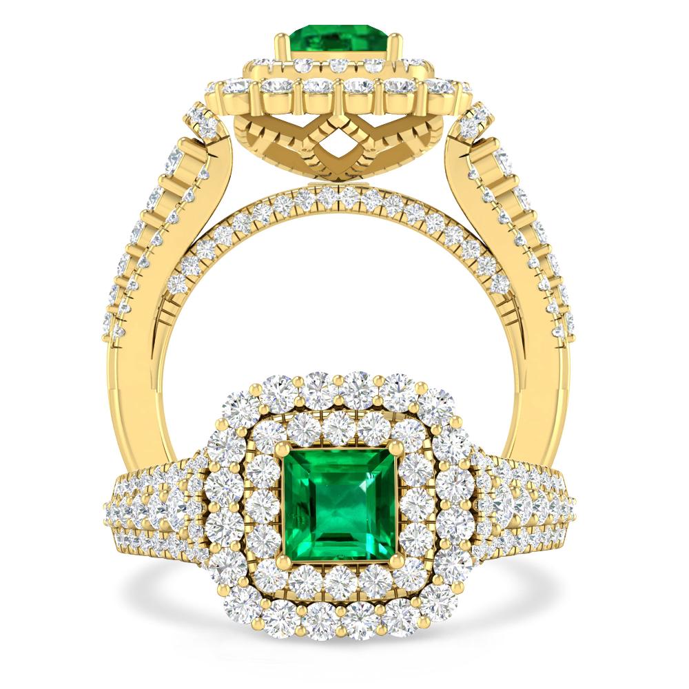 Yellow Gold - Emerald