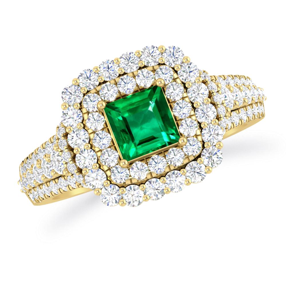 Yellow Gold - Emerald