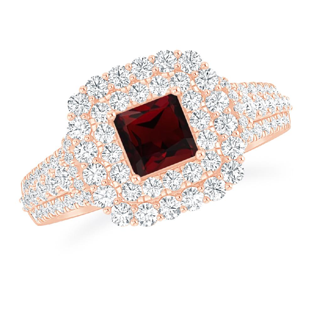 Rose Gold - Garnet