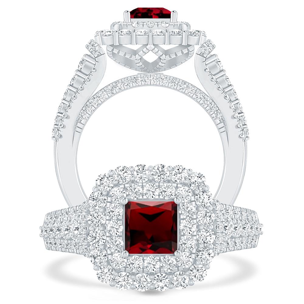 White Gold - Garnet