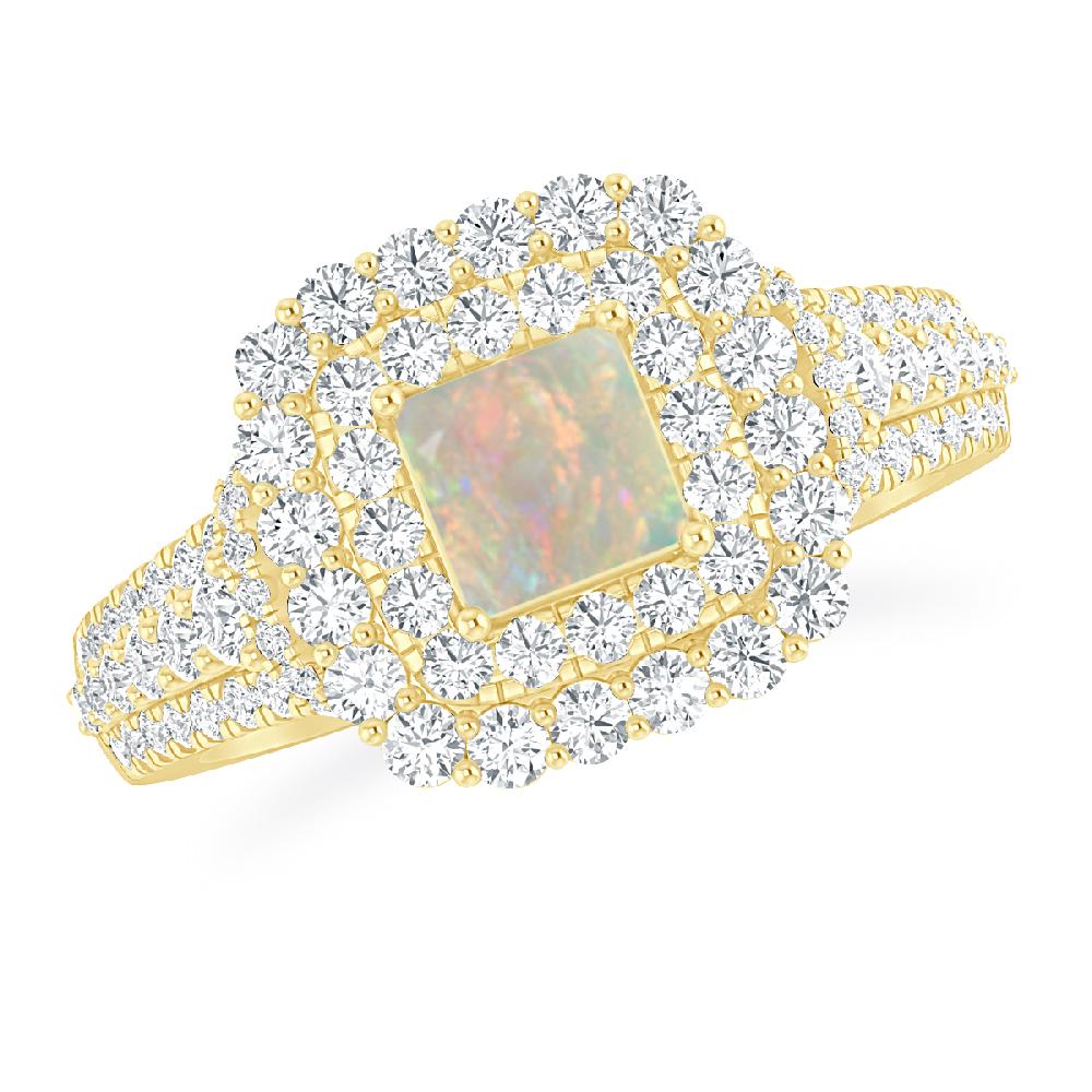 Yellow Gold - Opal