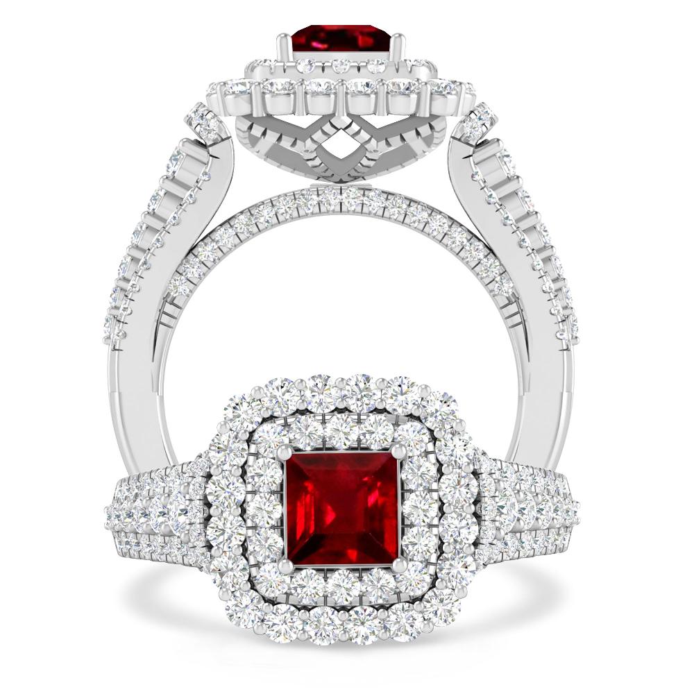 White Gold - Ruby