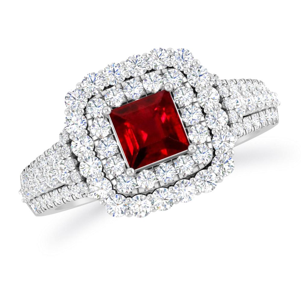 White Gold - Ruby