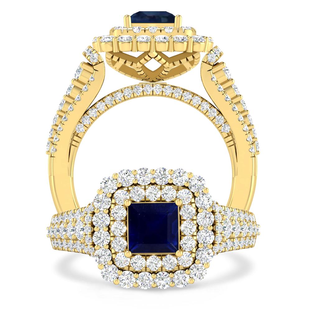 Yellow Gold - Sapphire