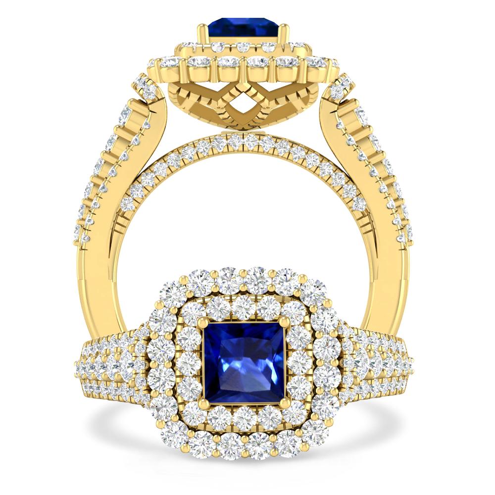 Yellow Gold - Sapphire