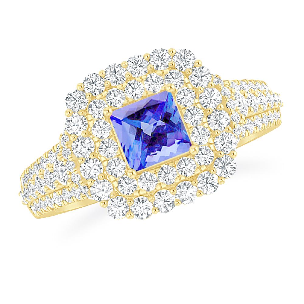 Yellow Gold - Tanzanite