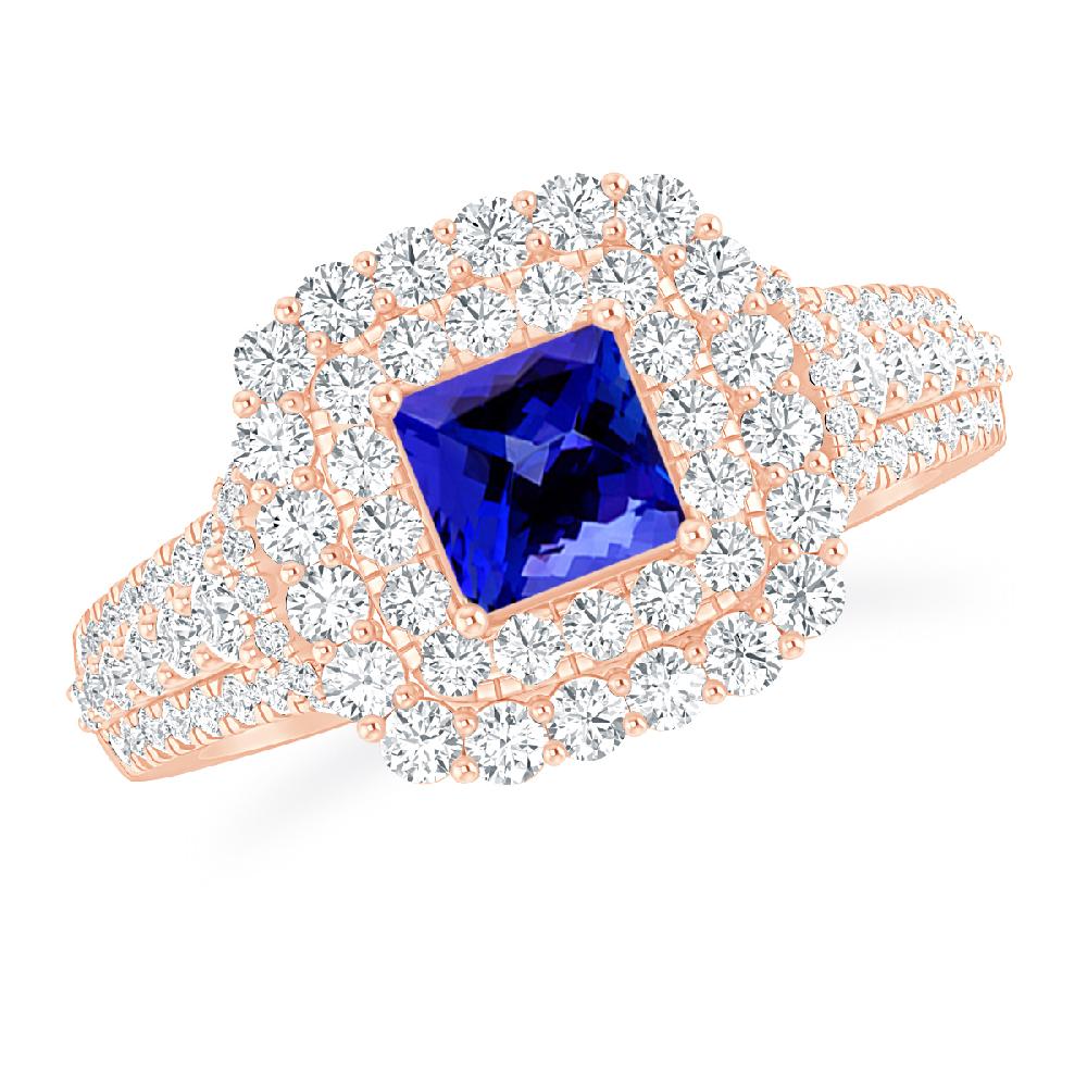 Rose Gold - Tanzanite