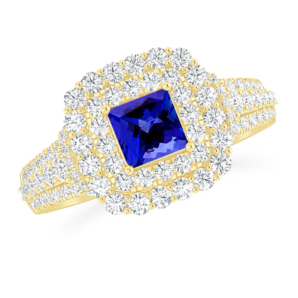 Yellow Gold - Tanzanite