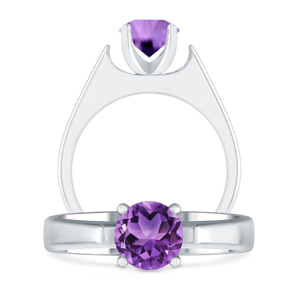 White Gold - Amethyst