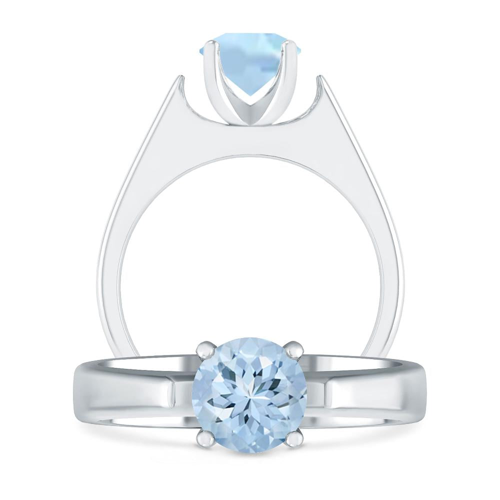 White Gold - Aquamarine