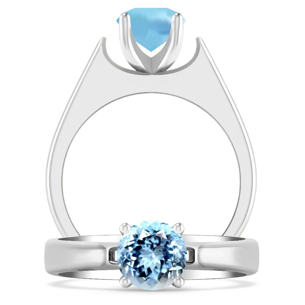 White Gold - Aquamarine