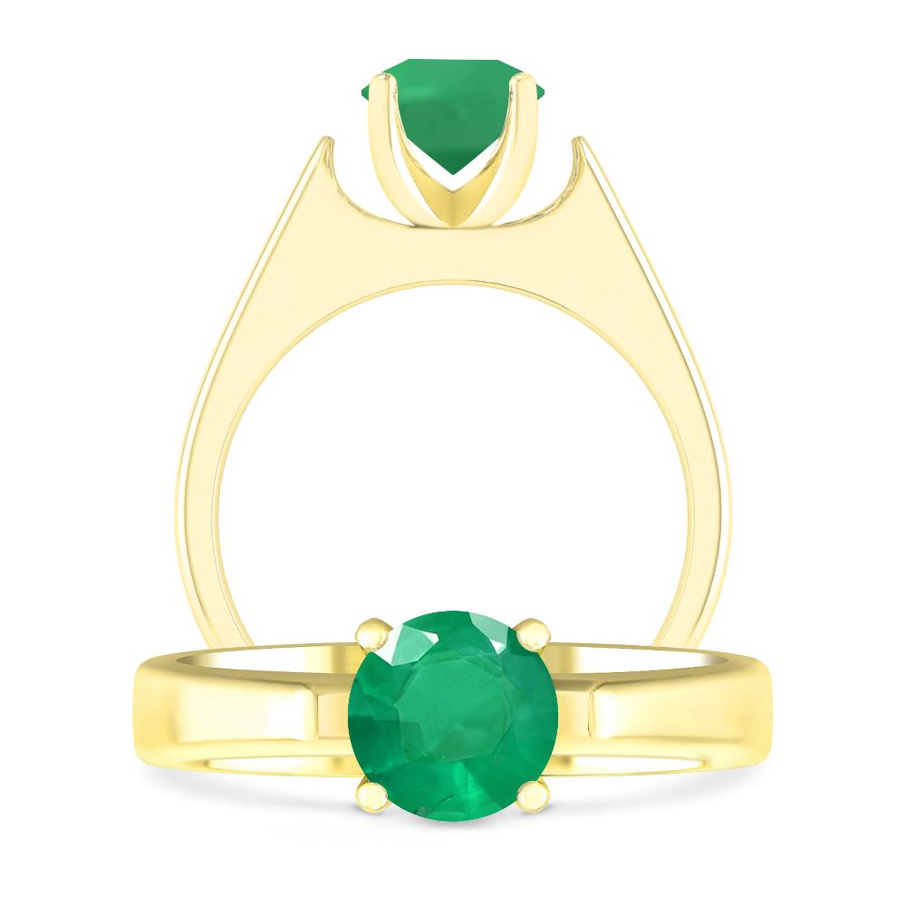 Yellow Gold - Emerald