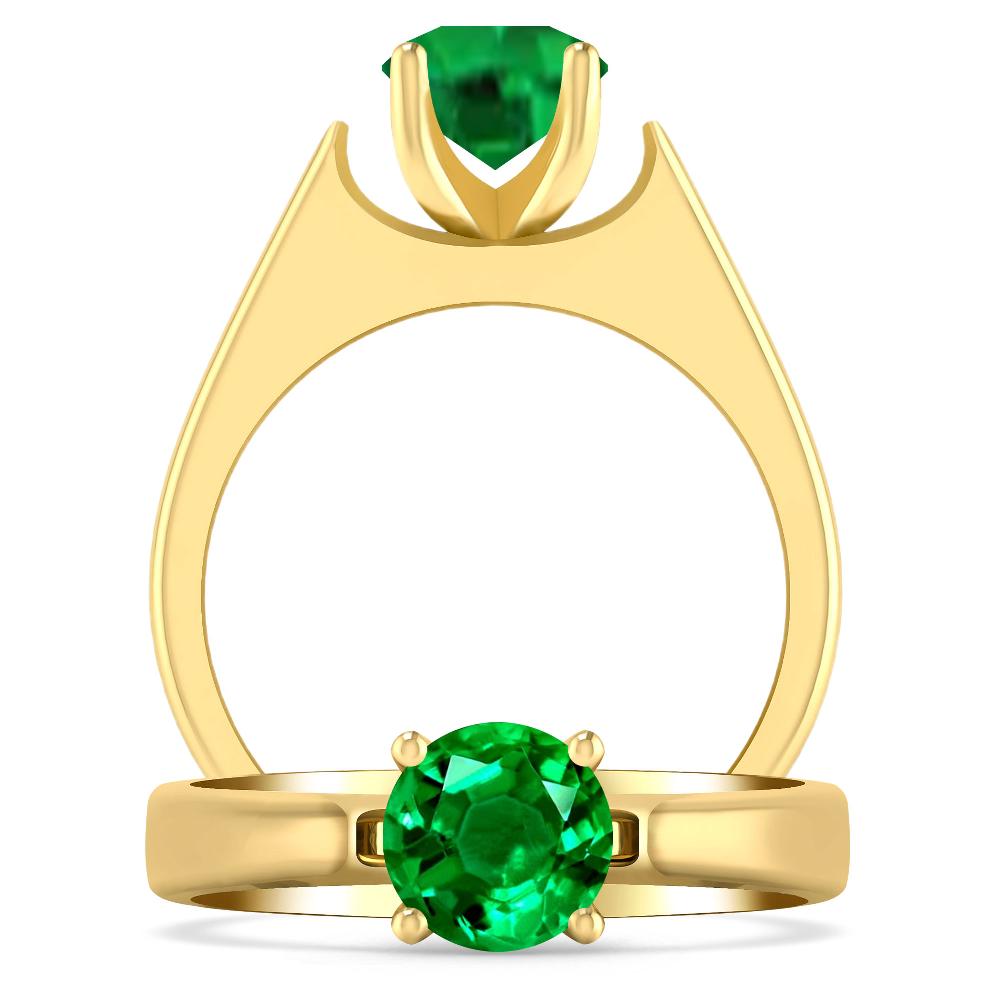 Yellow Gold - Emerald