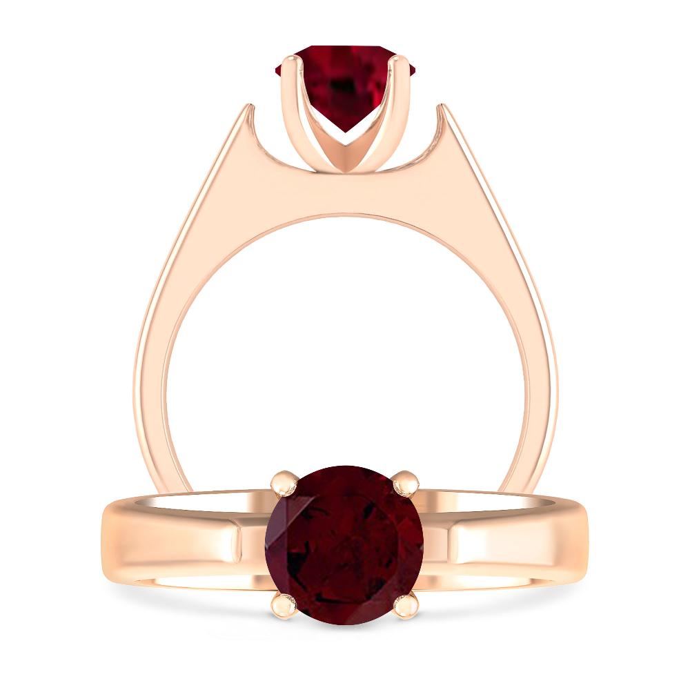 Rose Gold - Garnet