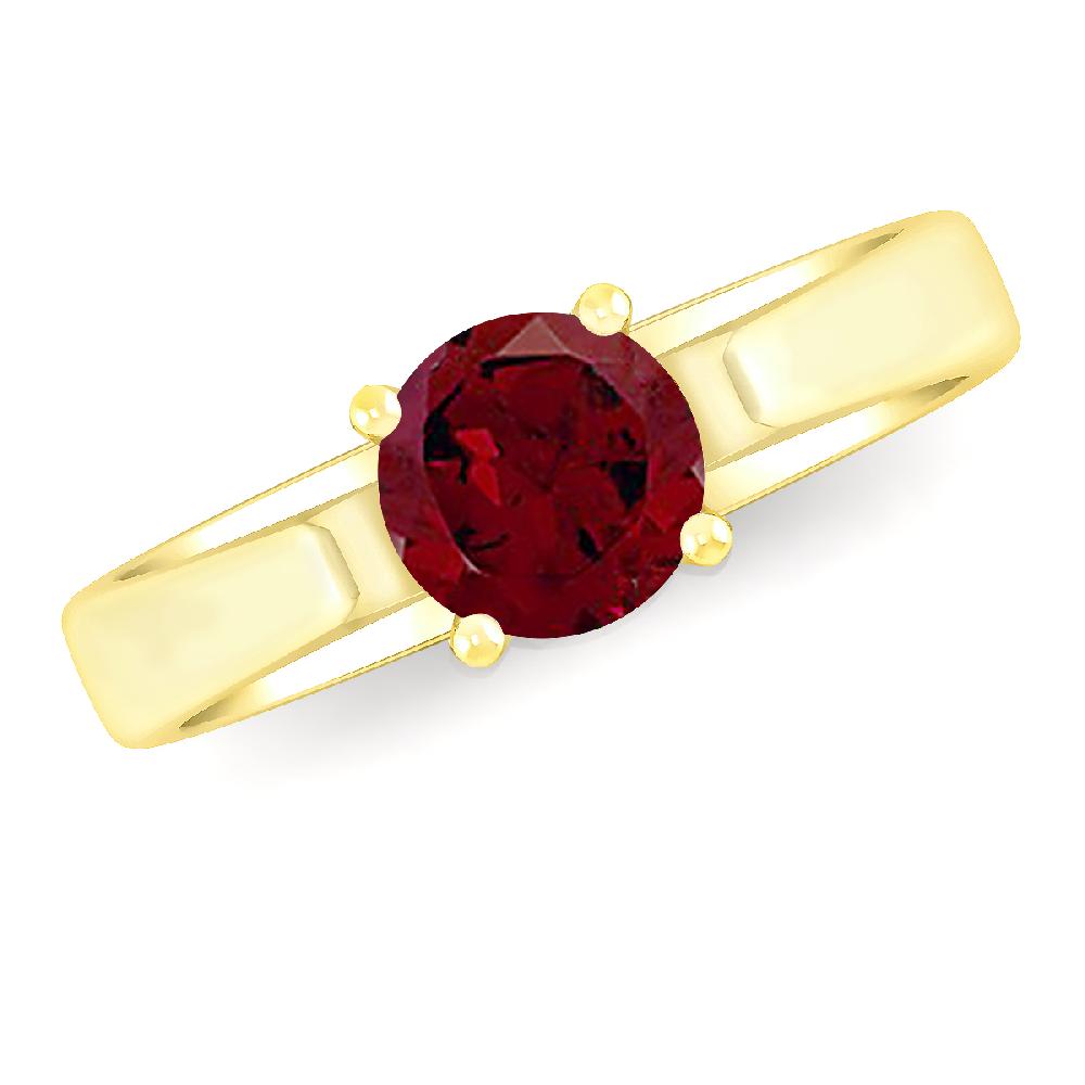 Yellow Gold - Garnet