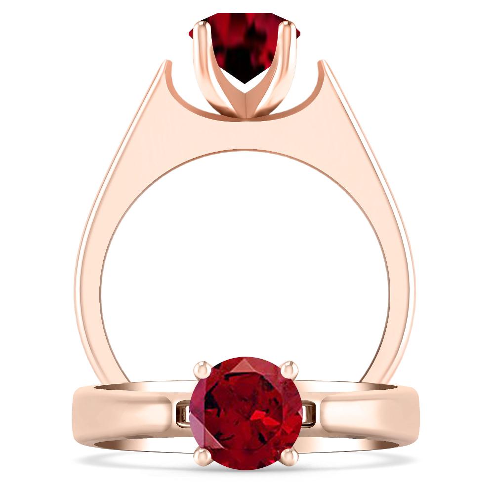 Rose Gold - Garnet