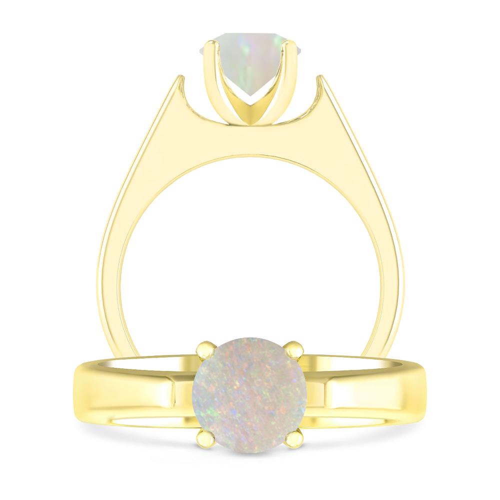 Yellow Gold - Opal