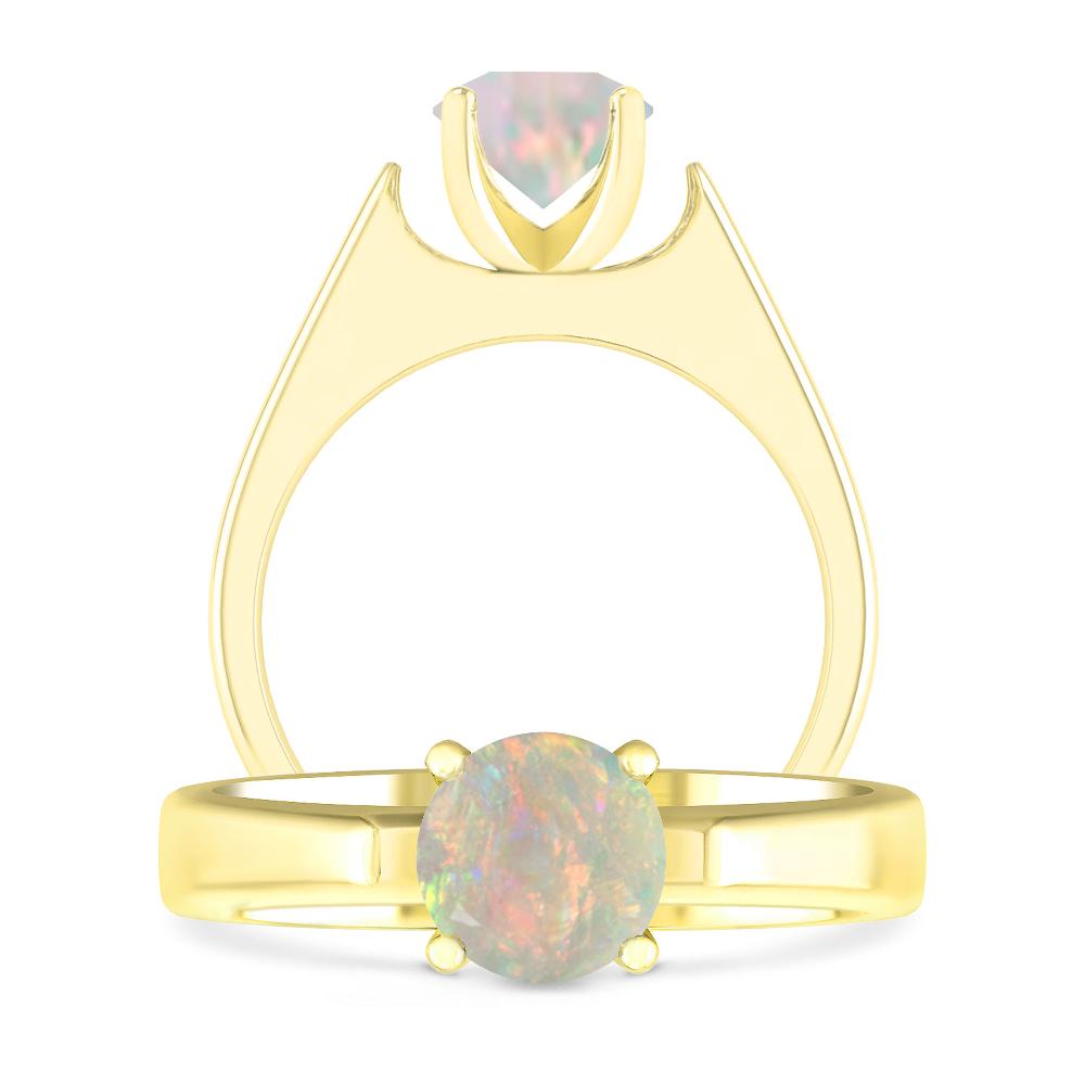 Yellow Gold - Opal