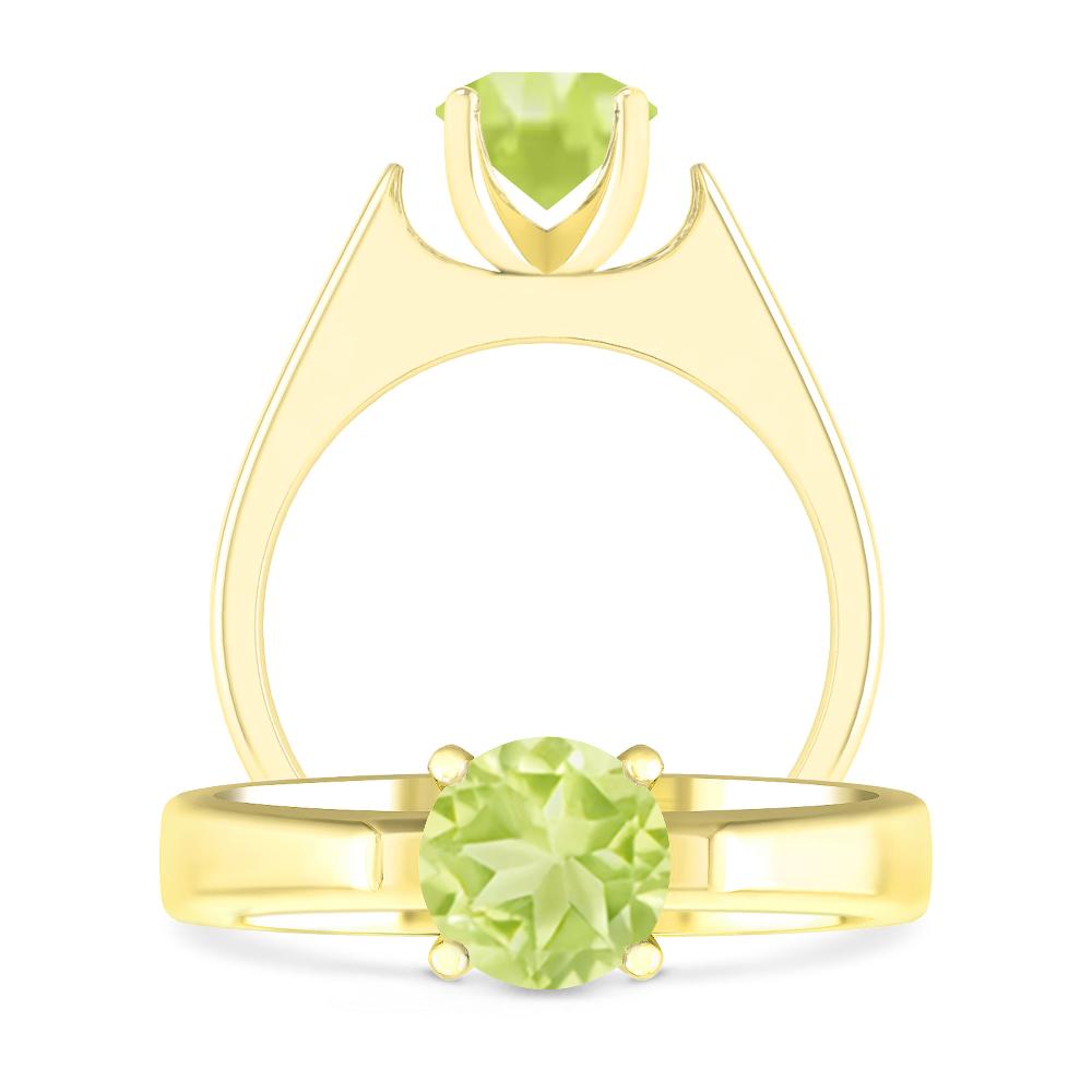 Yellow Gold - Peridot