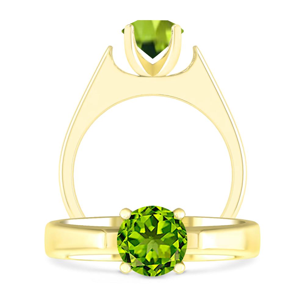 Yellow Gold - Peridot