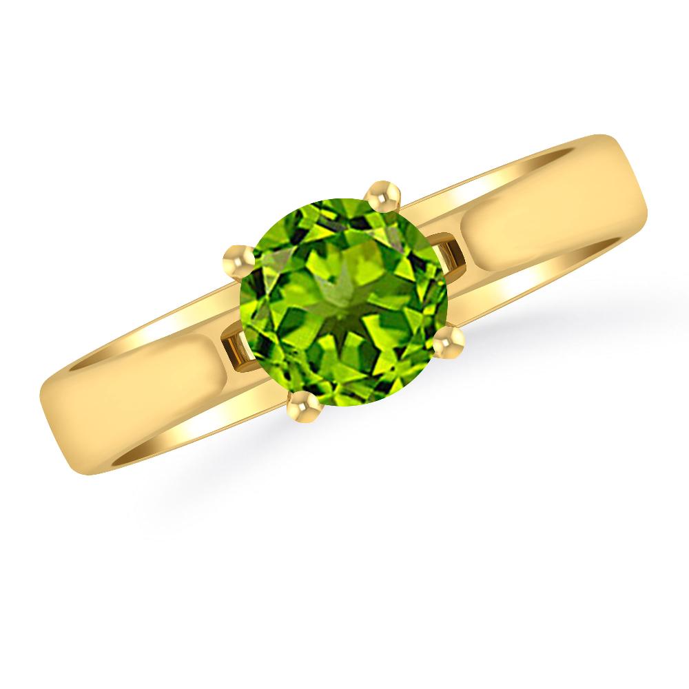 Yellow Gold - Peridot