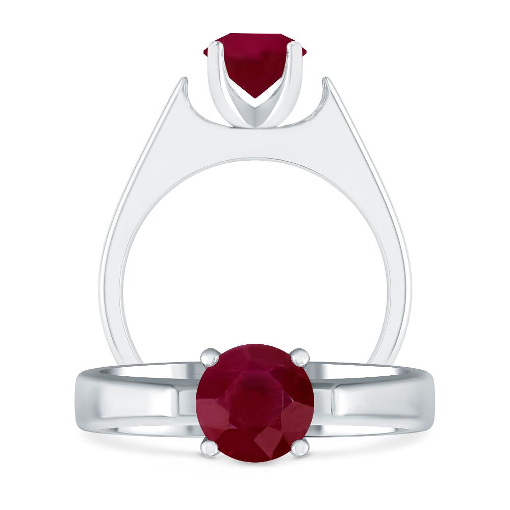 White Gold - Ruby