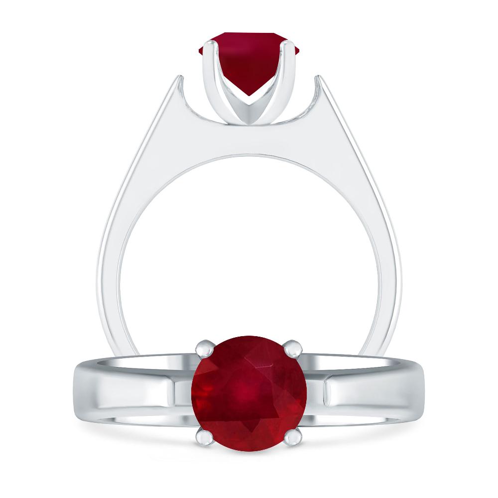 White Gold - Ruby