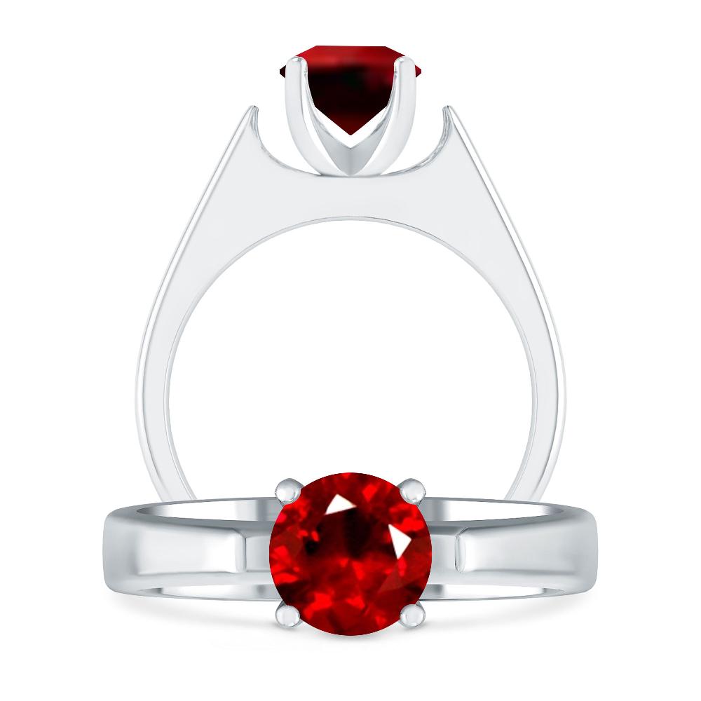 White Gold - Ruby