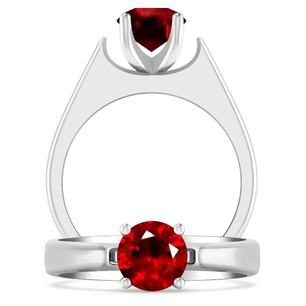 White Gold - Ruby