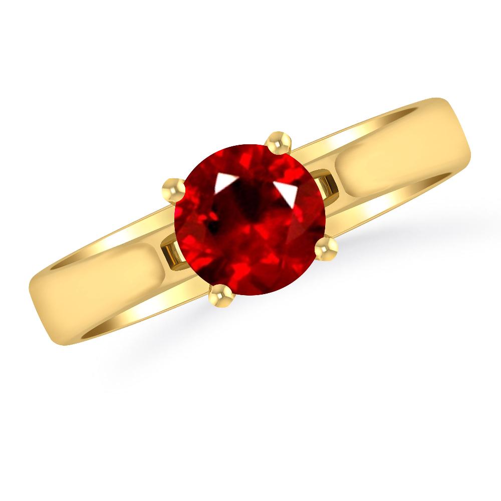 Yellow Gold - Ruby