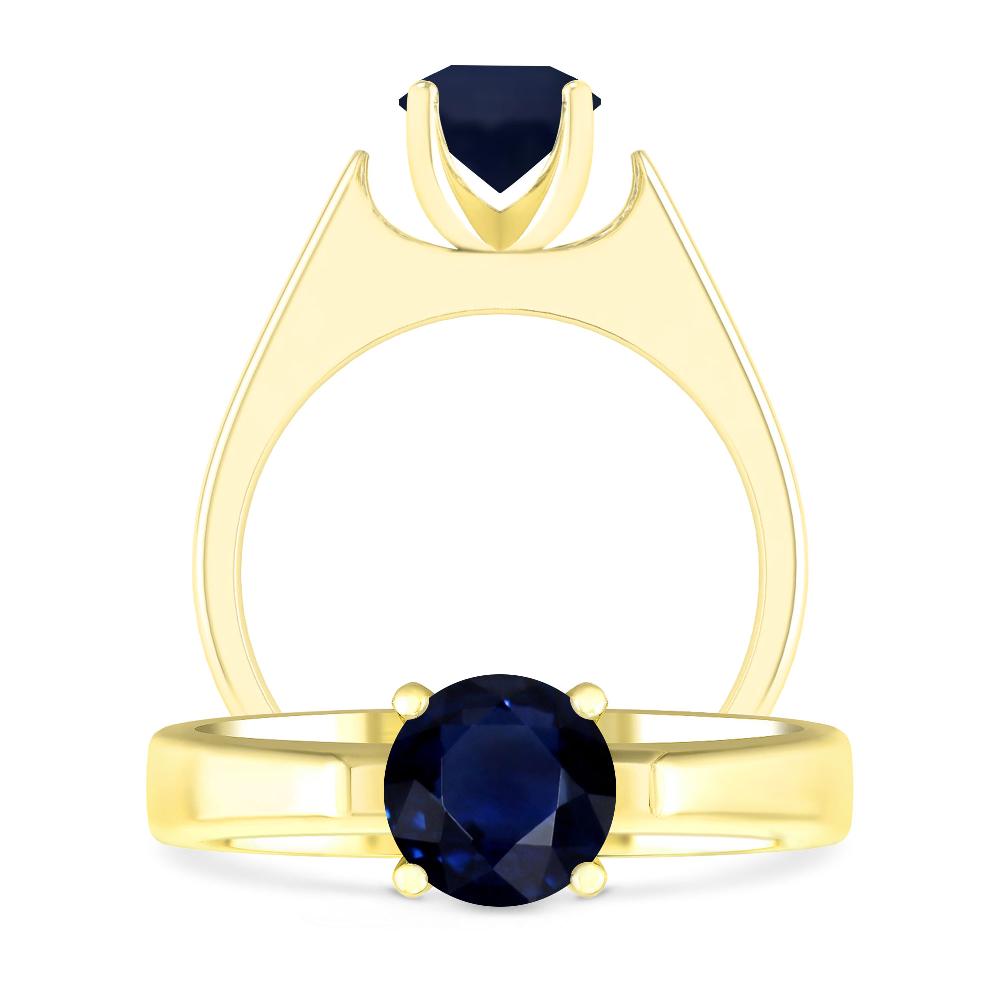 Yellow Gold - Sapphire