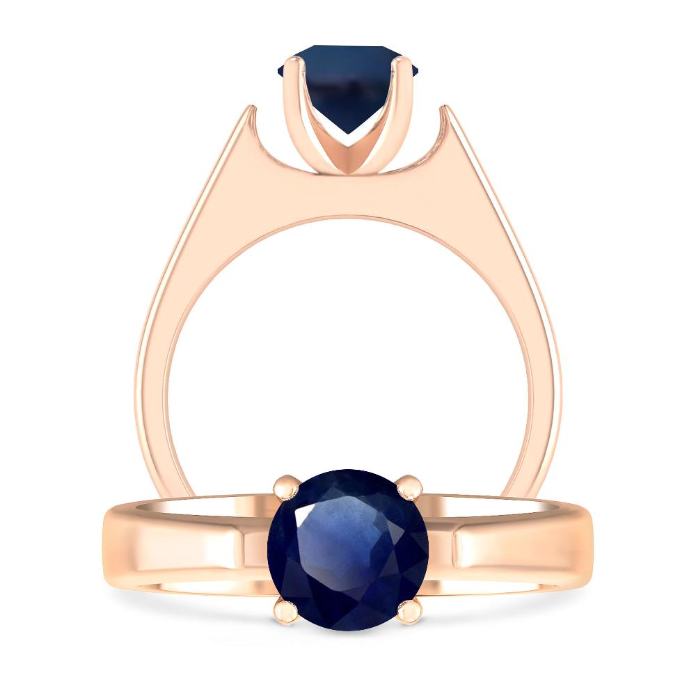 Rose Gold - Sapphire